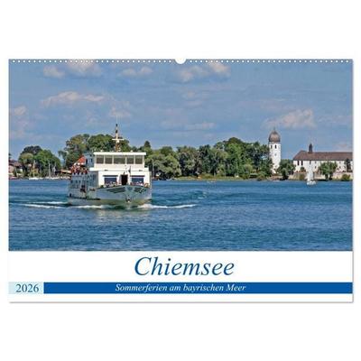 Chiemsee - Sommerferien am bayrischen Meer (Wandkalender 2026 DIN A2 quer), CALVENDO Monatskalender