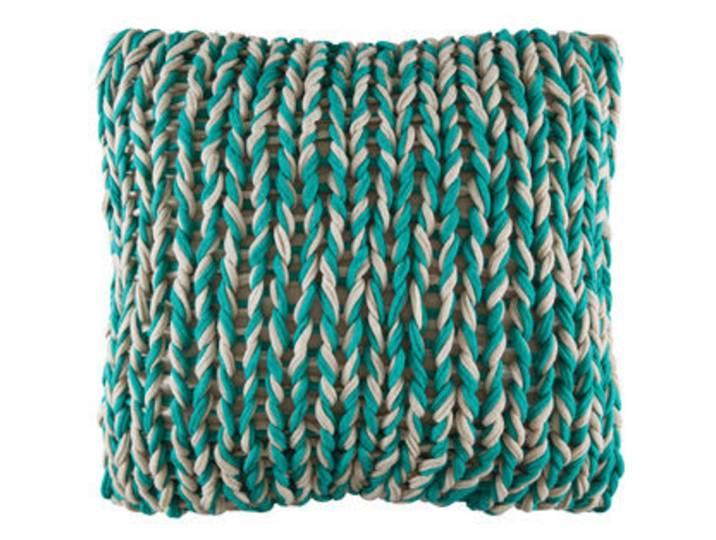 KAS Zierkissenbezug Splice teal Baumwolle B 48 T 48 cm