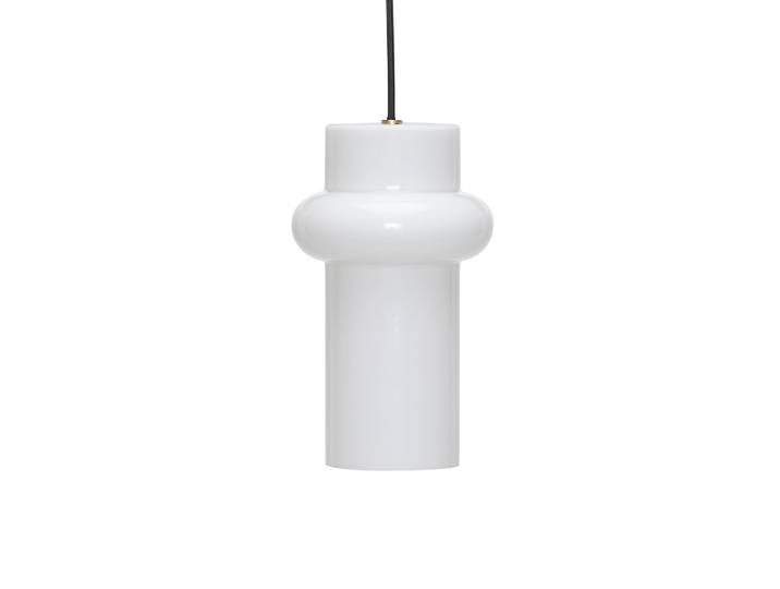 HÜBSCH - Suspension Pilule - Blanc - Verre soufflé bouche