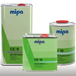 8,5L Set MIPA CC9 HS Klarlack inkl. 2,5L HS10 Härter + 1L Verdünner kurz