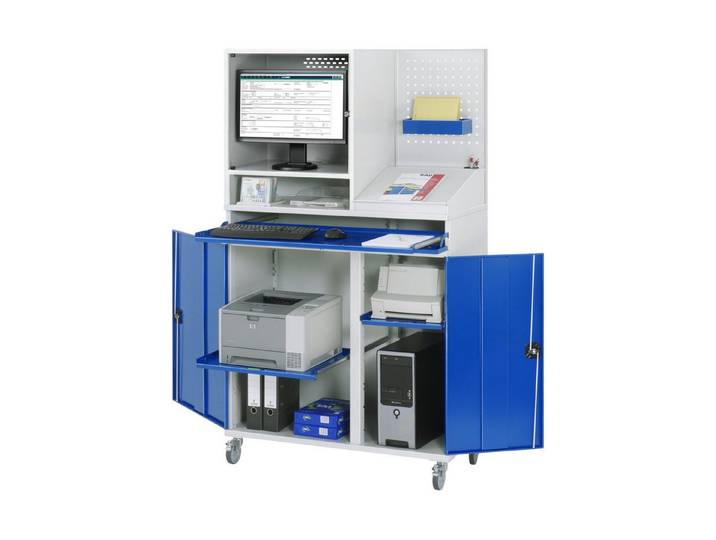 RAU Computerschrank Rau Computer-Schrank 67T mit Monitorgehäuse T520mm, B1100xT520xH1895mm