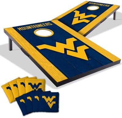 Skip's Garage West Virginia NCAA Compact 2x3 Tailgate Cornhole Board Set