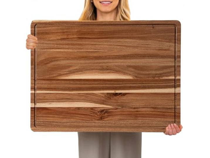 GaoMon 61 x 45,7 cm Akazien-Schneidebrett für Küche, XXL extra große Charcuterie-Käseplatte, Serviertablett, Lebensmittelzubereitungs- und Servierbretter, Schneidebretter für Mahlzeiten, Gemüse und