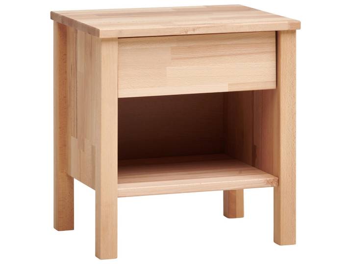 Mid.you Nachtschrank, Kernbuche, Holz, Kernbuche, 1 Schublade(n) Schubladen, 47x49x37 cm, Holzmöbel, Holztische, Nachttische Holz