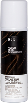 IGK Espresso Brown Never Miss Root Touch Up Spray