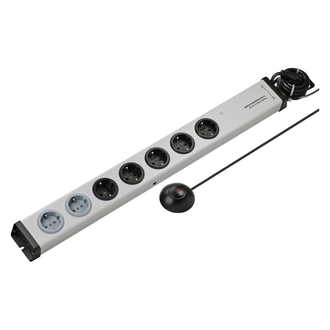 Ehmann 0206c00072381 Überspannungsschutz-Steckdosenleiste 7fach Silber Schutzkon (7x, CEE 7/3, 1.50 m) (0206c00072381)