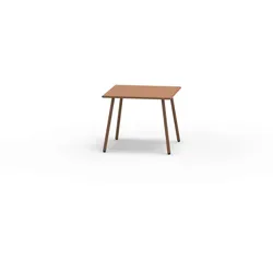 Roma Esstisch Outdoor Metall Corten 90 x 90 cm Rechteckig