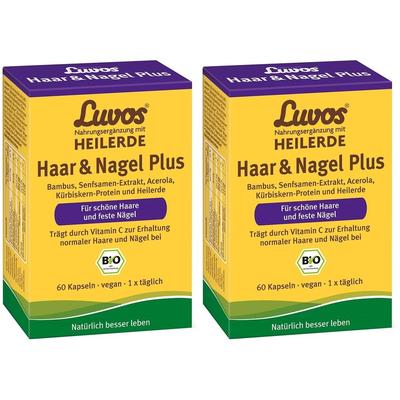 Luvos Heilerde Haar+Nagel Bio x2 2x60 St Kapseln