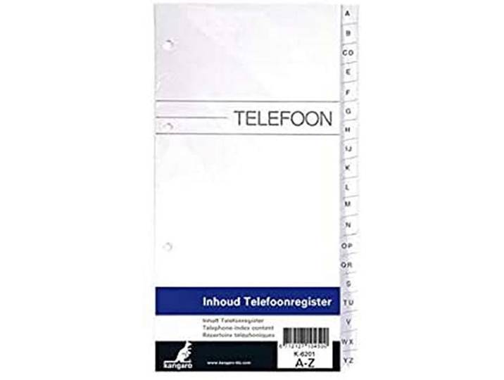 Telfonringband insert Kangaro A-Z 4-rings