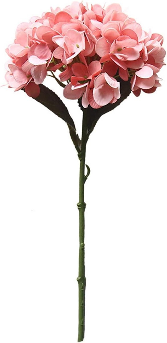 Nep Hortensia Kunstbloem Zijdebloem Roze - 35 cm