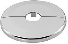 ASW Universal Scharnierrosette 152700 ABS verchromt, Ø 27mm, Höhe 6,5mm, Aussen 65mm