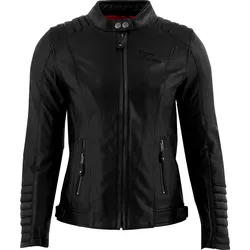 Rusty Stitches Amanda, Lederjacke Damen - Schwarz - 36