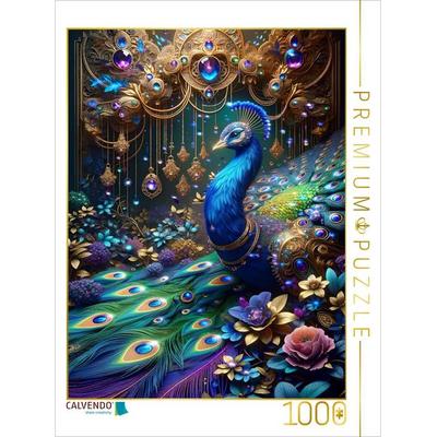 CALVENDO Puzzle Magie des Pfaus | 1000 Teile Lege-Größe 64x48cm Foto-Puzzle für glückliche Stunden