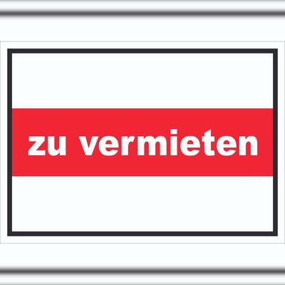 HB-Druck zu vermieten Schild mit Text Verkaufsschild A2 (420x594mm)
