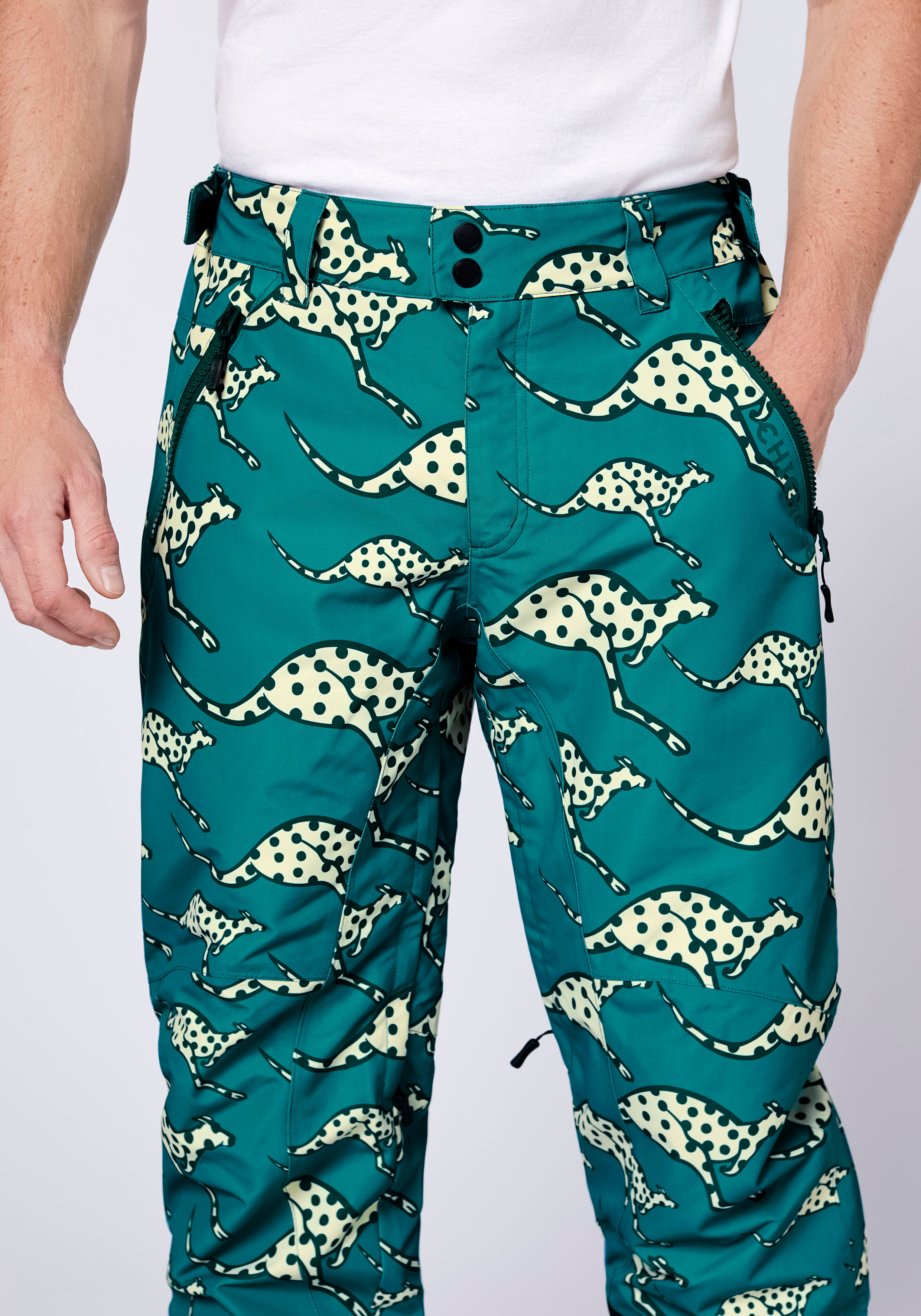 Jogginghose CHIEMSEE, Herren, Gr. 50, Normalgrößen, grün (hydro), 100% Polyester, regular fit, Hosen Jogginghose, - 10.000 WP/ 10.000 MVP