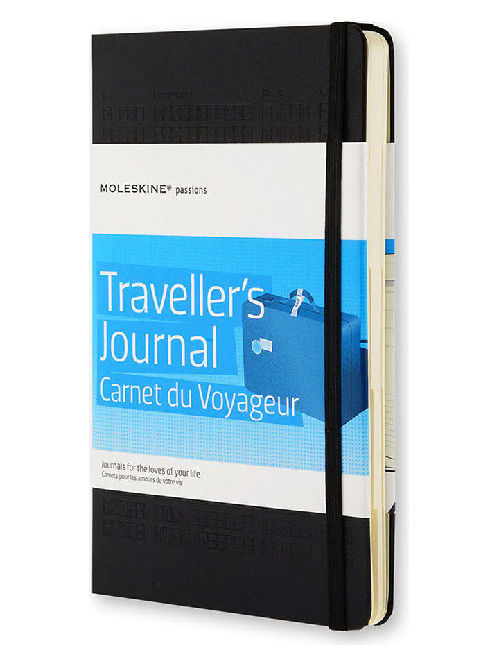 Moleskine Reise-Notizbuch "Passion Journal Travel" in Schwarz - (B)13 x (H)21 cm - onesize