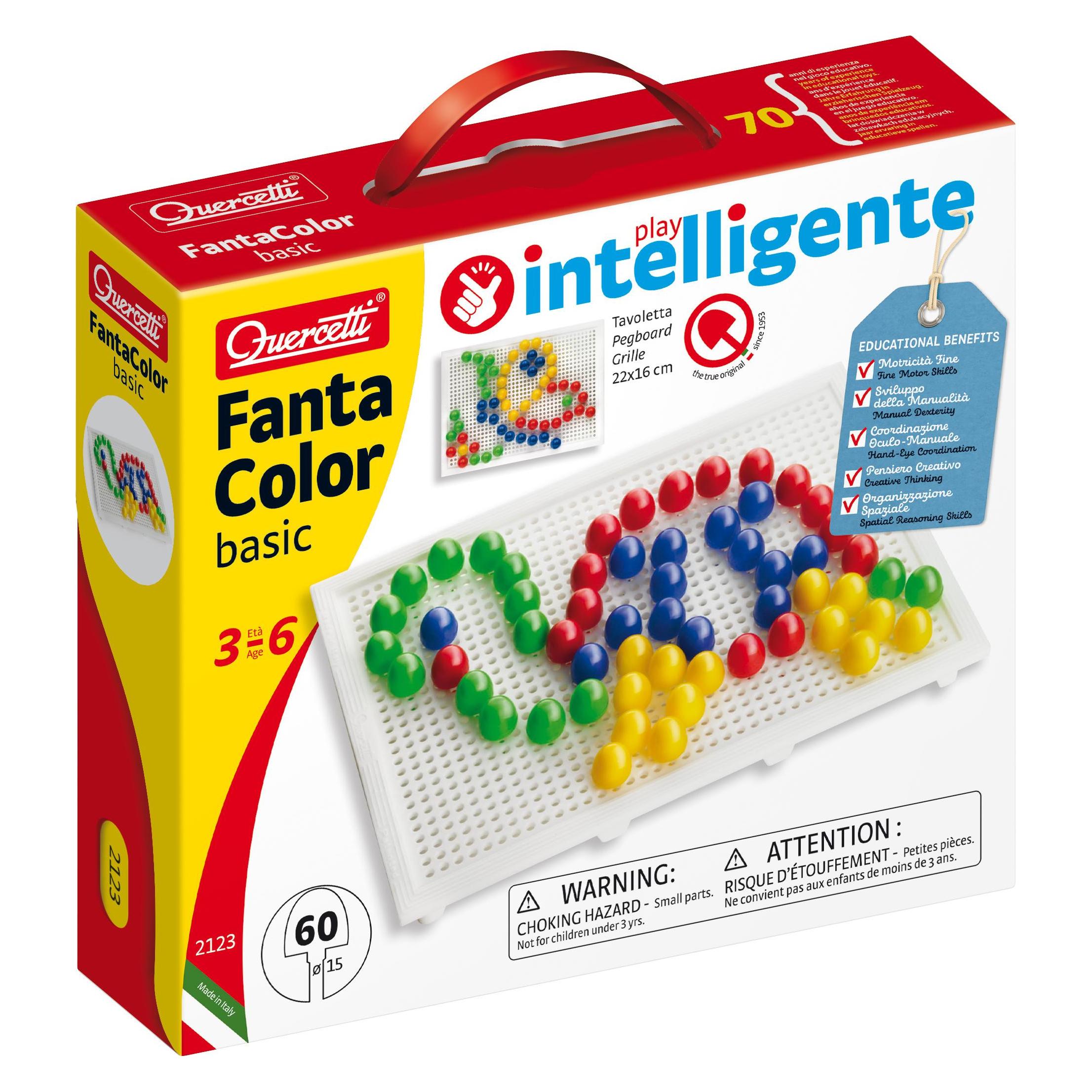 Quercetti Mosaik-Steckspiel FantaColor Tab Basic (8007905021231)