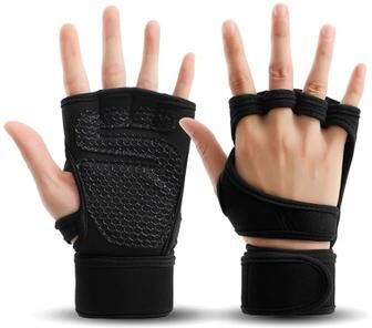 Inspire Select Training Sport Gloves For Men & Women Workout Fitness Weightlifting Gym Gloves With Wrist & Palm Protection black xl