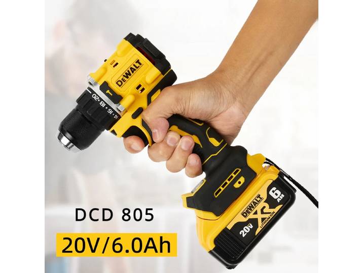 DeWalt DCD805 20V clé De Fenda sans brosse, Broca Compacta ou Ferramentas pilote Bateria Chave De Impacto, Ferramenta Elétrica