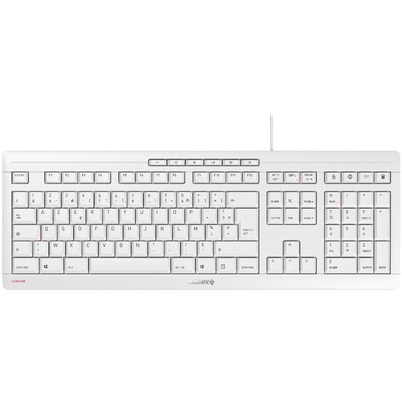 Cherry STREAM KEYBOARD französ. Layout, grau