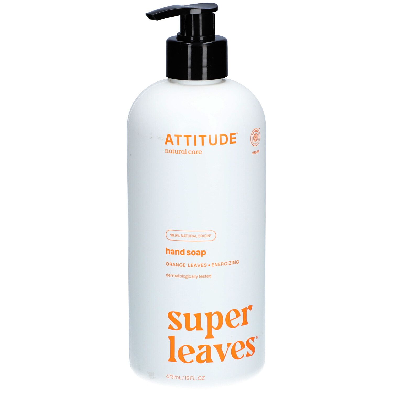 Attitude Natural Handzeep Sinaasappelblad 473 ml Seife