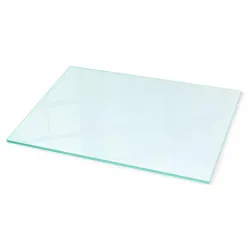 GLASPLATTE für Kamin transparent 100x70 cm