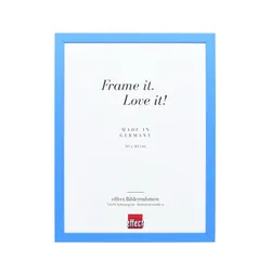 effect Bilderrahmen Profil Top Cube Holz Blau / 10 x 10 / Kunstglas