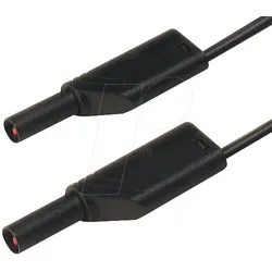 MLS WS 100-2 SW - Messleitung, 2,5 mm2, 1,0 m, schwarz, gesichert
