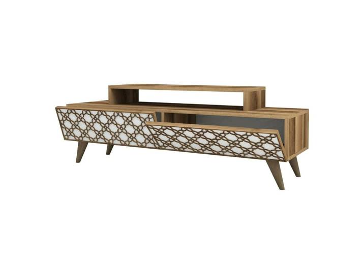 Meuble tv en bois marron noyer