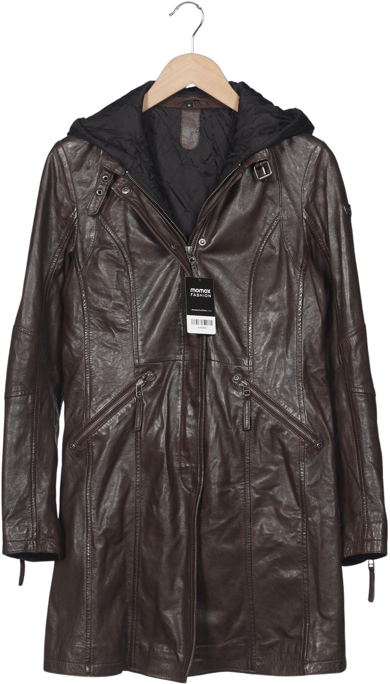 Gipsy Damen Mantel, Braun, Gr. M, Leder / Synthetik - Second Hand