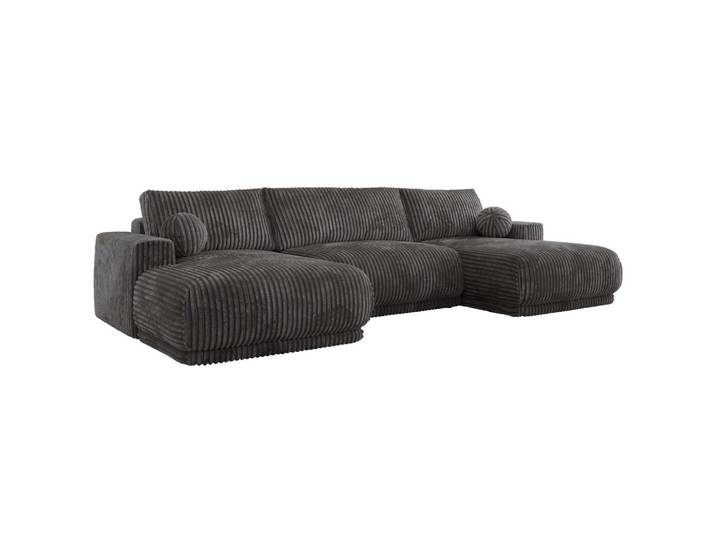 WOHNLANDSCHAFT RINA U Grau Cord