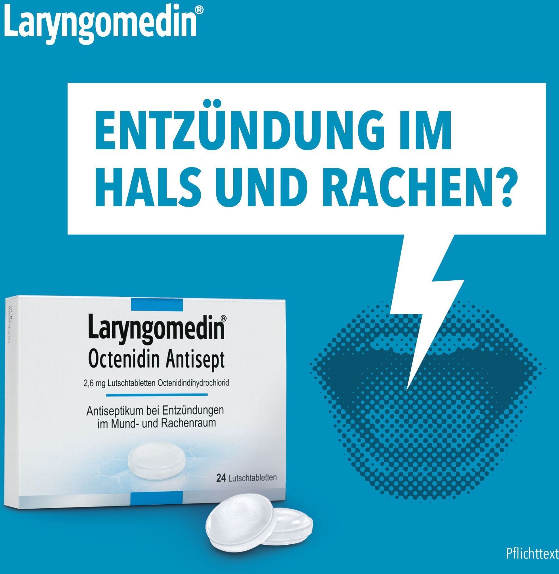 Laryngomedin Octenidin Antisept 2,6 mg Lutschtabl. 2x 2x24 St Lutschtabletten