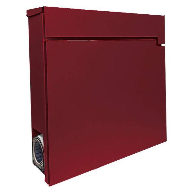 SafePost 810 Design-Briefkasten rot RAL3002 matt (881005)