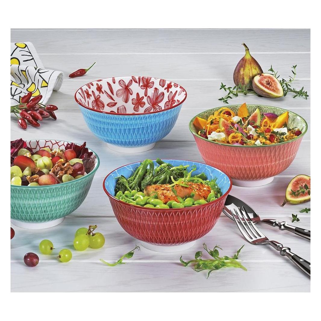 Cilio Bowl Amici Rauten 15,5cm rot (15 cm, 0.50 l) (cilio tisch-accessoires) Mindestbestellmenge: 6 Stück