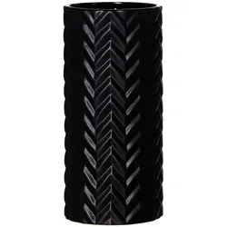 VASE Zick Zack Schwarz 25 cm