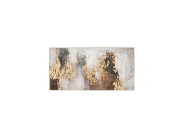 Handgemaltes Bild „Abstrakt Brown & Gold“ 72 x 142 cm Braun, Gold Crea Collection