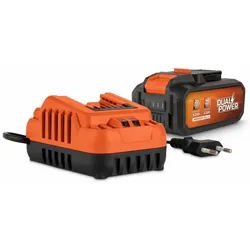 Powerplus, Werkzeugakku + Ladegerät, Dual Power Akku- und Ladegeräteset (40 V)