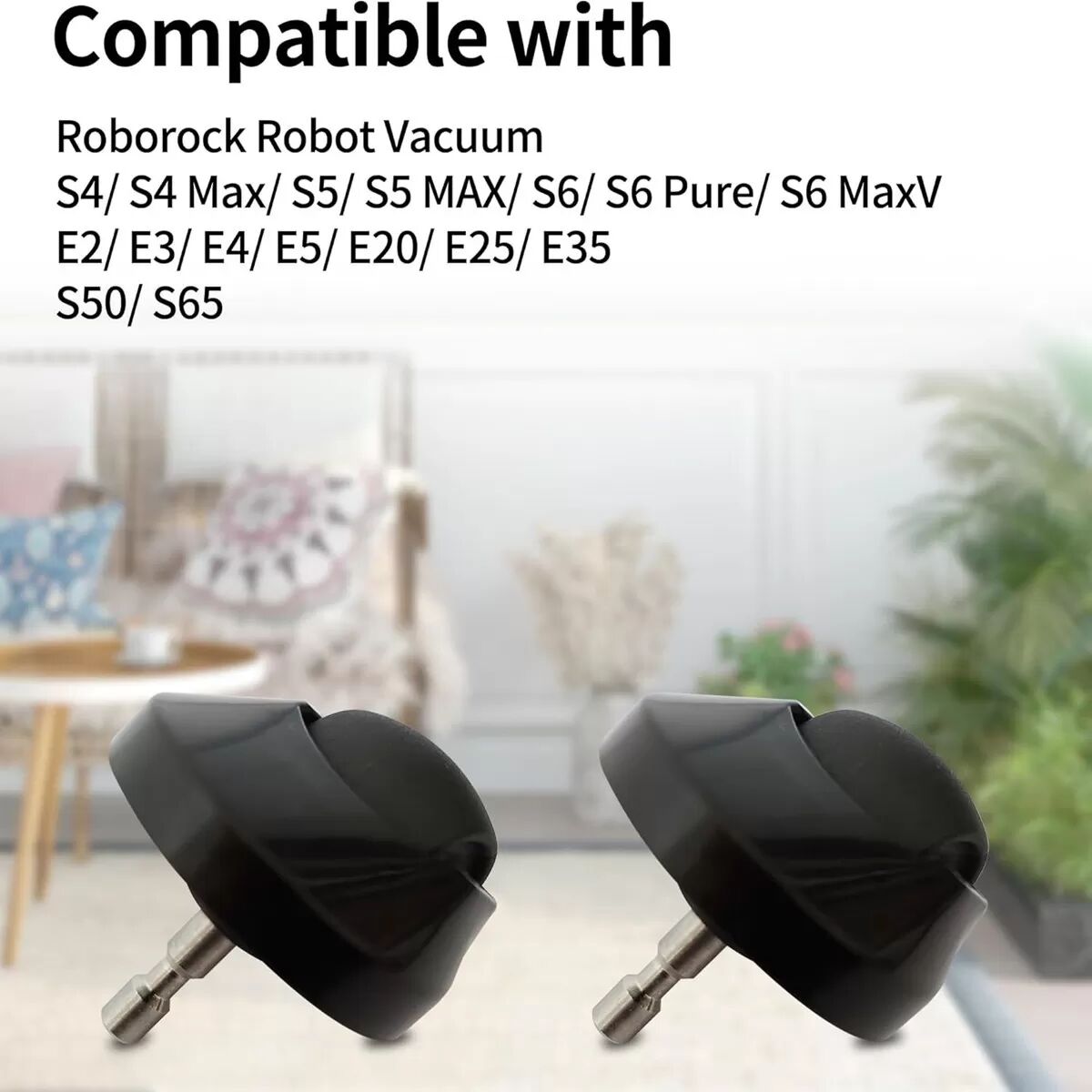 INF Roue pivotante avant compatible avec les aspirateurs Roborock S6/S5 Max/E4