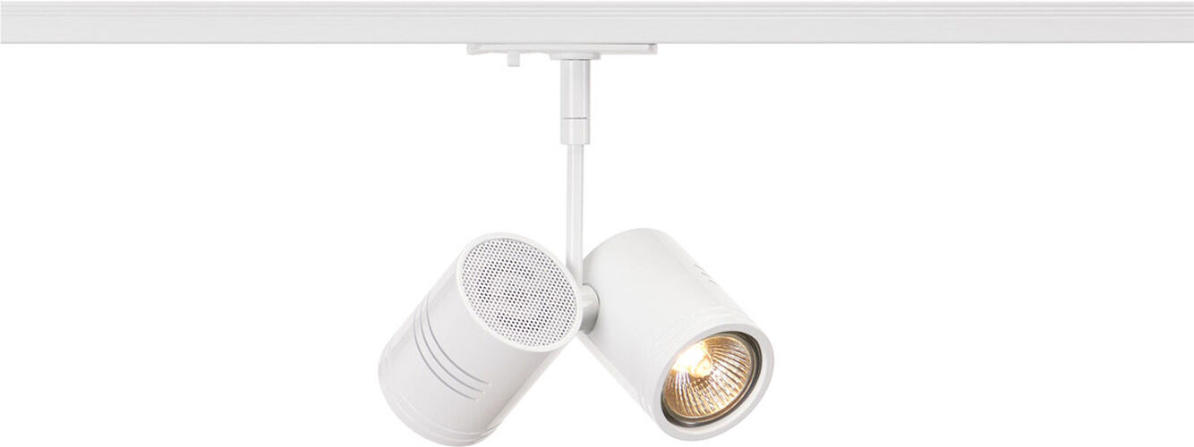 Slv Bima Ii Leuchtenkopf, Weiss, Gu10, 2x50w Max., Inkl. 1p.-Adapter - Leuchten Mit 1 Phasen Adapter