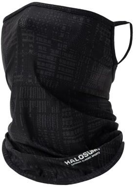 The Handy Homestead Cooling Ice Silk Neck Gaiter Breathable Face Mask For Sun Protection black