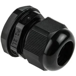 RS PRO, Kabelverbindung, round top cable gland PG21 Black IP68
