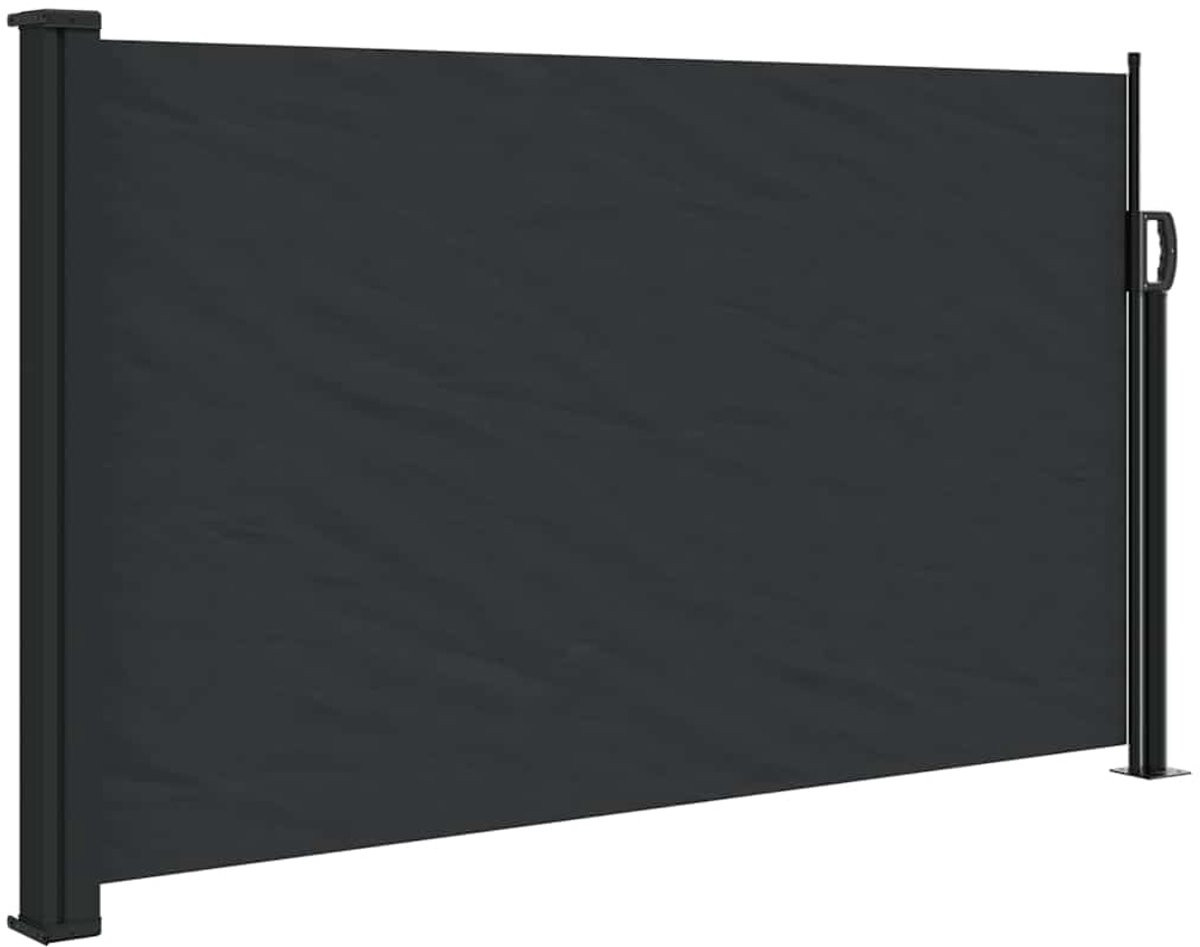 vidaXL Windscherm uittrekbaar zwart 120 x 600 cm
