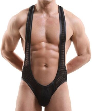 MenSexyWear Singlet Backless Alvar Noir