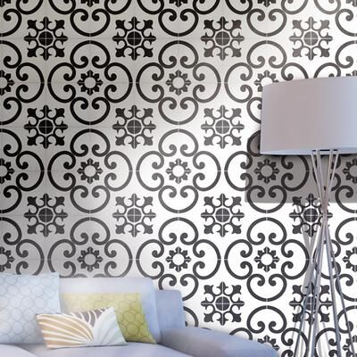Moroccan Mosaic Handmade Orika in White and Black Tile, Pack of 12 (Morocco)