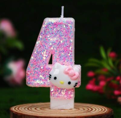 Uplift Treasures Cute Cat Number Birthday Cake Candle For Party Decorations 4