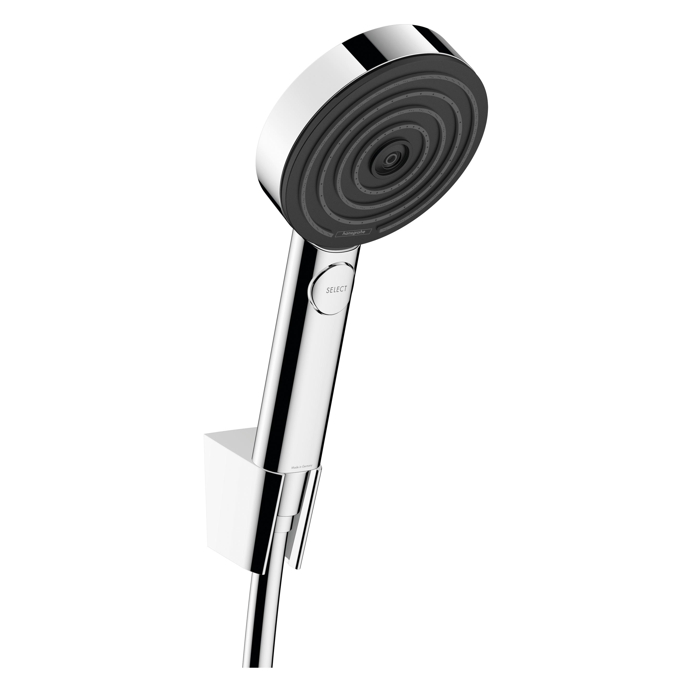 hansgrohe Pulsify Select S Duschkopfhalterungset 105 Relaxation mit Duschschlauch 125 cm (3 Strahlarten, 11.40 l/min) (24302000)