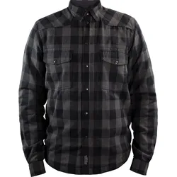 John Doe Motoshirt, Hemd/Textiljacke - Grau/Schwarz - M