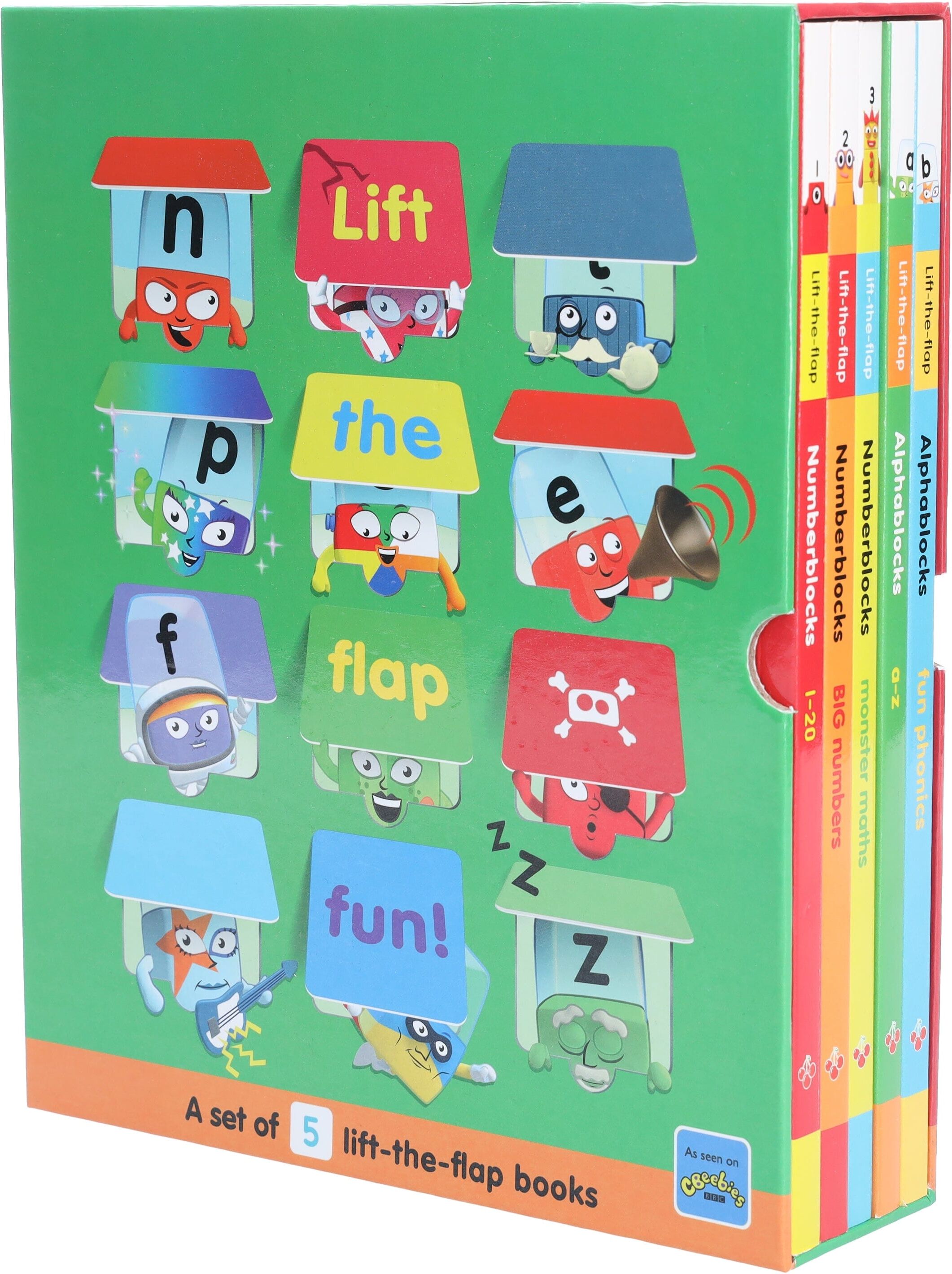 Numberblocks and Alphablocks Lift-the-Flap 5 Books Collection Set By Sweet Cherry Publishing - Ages 3+ - Board Book Sweet Cherry Publishing