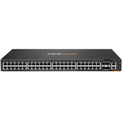 Aruba HPE Networking CX 6200F 48G 4SFP+ Switch (EN) (48 Ports), Netzwerk Switch, Schwarz