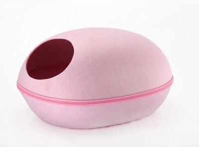 Uplifted Finds Cozy Breathable Cat Bed And Removable Pet House pink